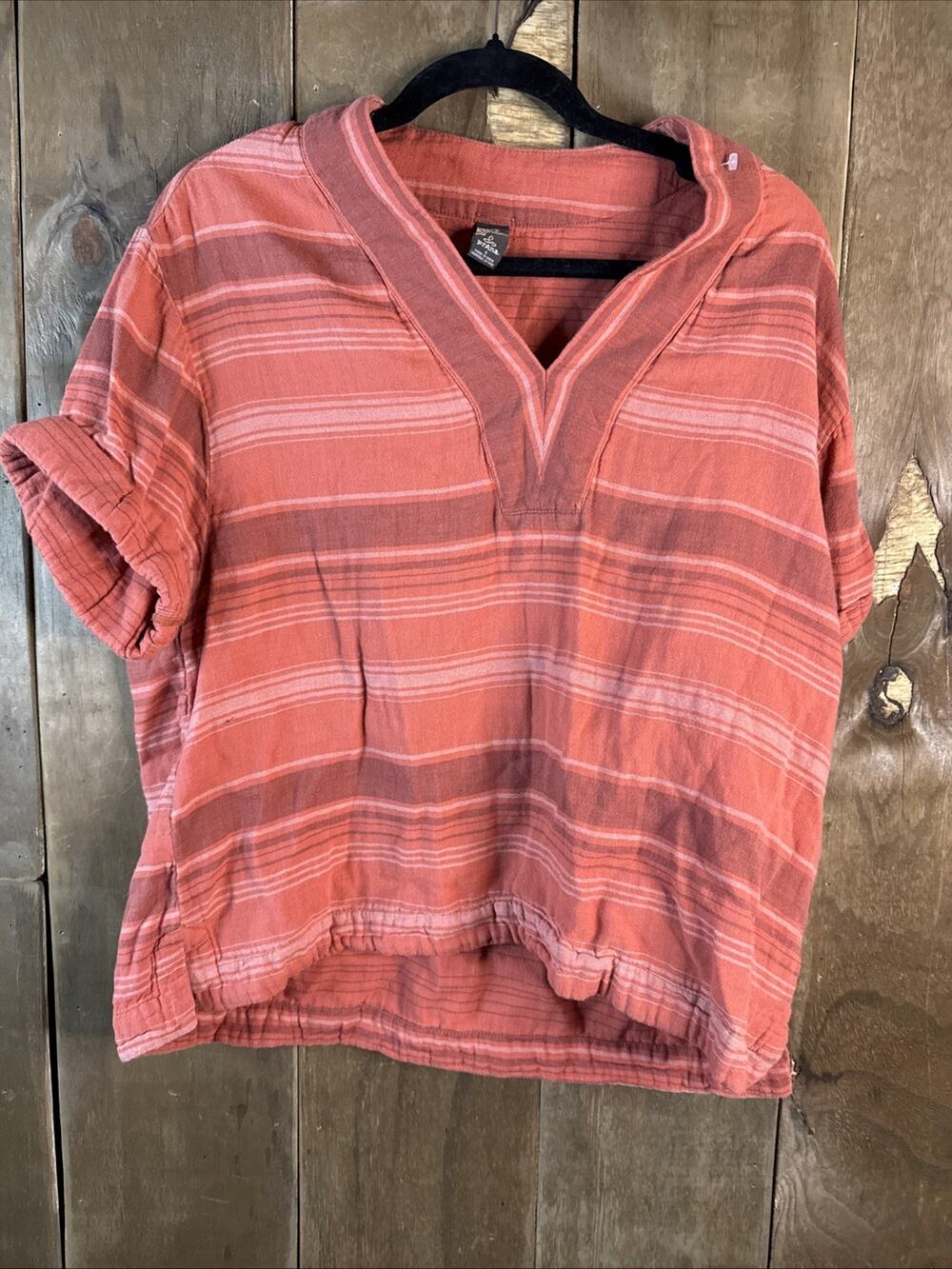 Prana, Small, Orange Kai Top Tee